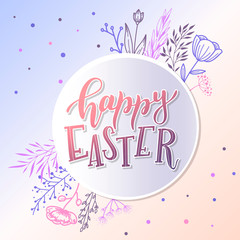 Happy Easter card, poster, banner design