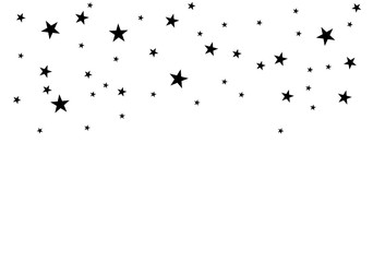 Stars on a white background