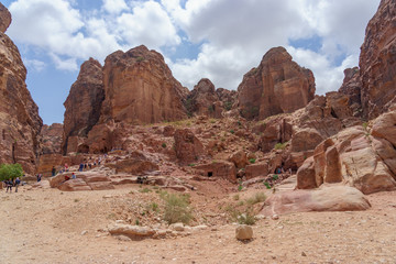 Petra, Jordan. Way up to the High Palace of Sacrifice