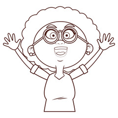 grandmother elder person glasses