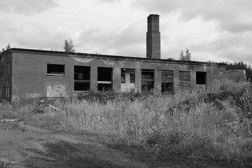 Fototapeta na wymiar abandoned building