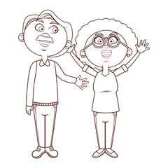 elder couple grandparents