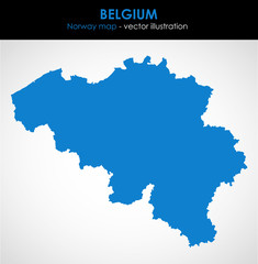 Obraz premium Belgium graphic map of the country. Vector illustration. 