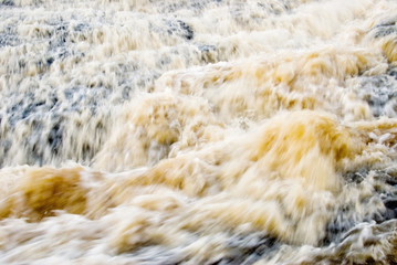 Smooth Fast Flowing Waterfall Abstract Background