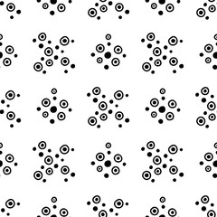 Seamless vector geometrical pattern with hand drawn decorative elements Graphic abstract design, drawing illustration. Print for fabric, textil, wallpaper, wrapping packaging Line drawing Doddle style