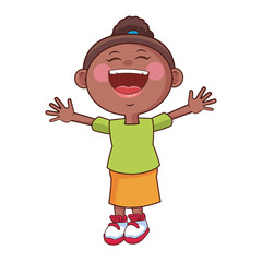 granddaughter happy child