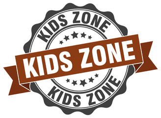 Obraz premium kids zone stamp. sign. seal