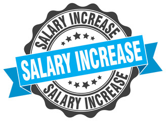 salary increase stamp. sign. seal