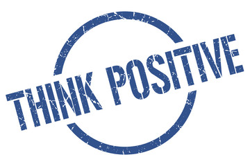 think positive stamp