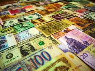 Obraz premium Background made of money banknotes