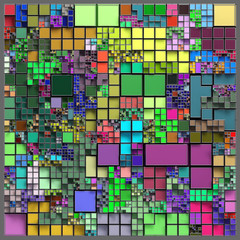 Fototapeta premium 3d texture of squares and rectangles