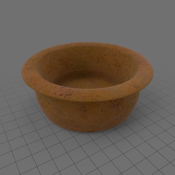 Empty terracotta pot 2