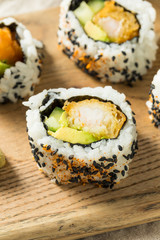 Homemade Shirmp Tempura Sushi Roll