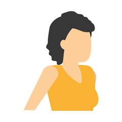 woman profile character