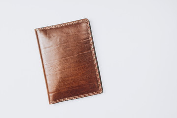 Travel vacation concept. Passport on white backdrop.