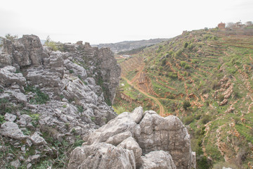 Faqra temple ruins, Lebanon, Middle East