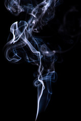Abstract smoke isolated on dark background