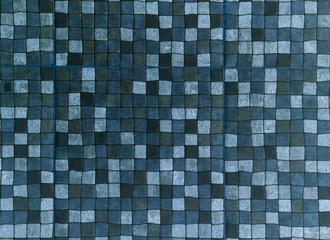 Abstract blue square mosaic background