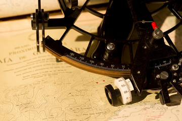 Sextant and maps