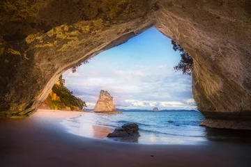 Door stickers Cathedral Cove view from the cave at cathedral cove,coromandel,new zealand 9