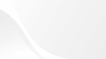 Abstract white gradient curve graphic background, copy space composition.