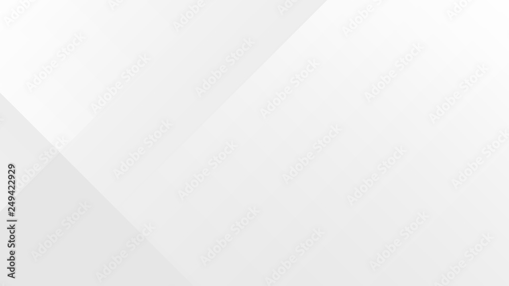 Wall mural white gradient abstract polygon pattern on gray background.