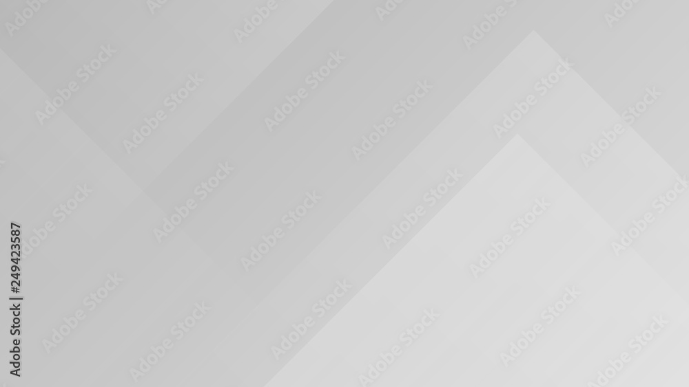 Wall mural white gradient abstract polygon pattern on gray background.