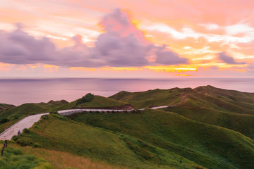 Vayang hills of Basco in the province of Batanes, Philippines