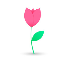 Flower icon, graphic design template, vector illustration