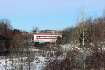 Lambert Covered Bridge in Ste-Sophie, Quebec