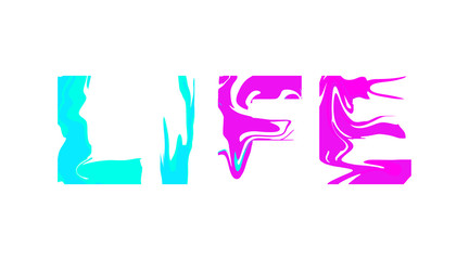 life in a stylish abstract style