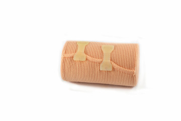 Elastic bandage Medical bandage roll isolated on white background
