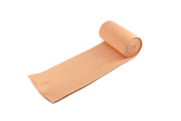 Elastic bandage Medical bandage roll isolated on white background