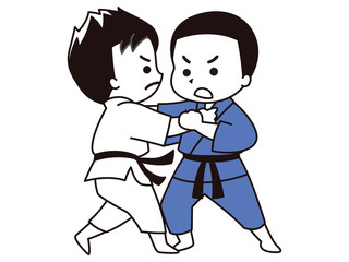 柔道家の男性