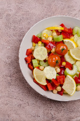 Salad of fresh vegetables