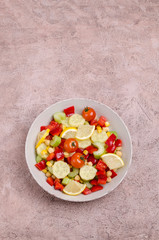 Salad of fresh vegetables