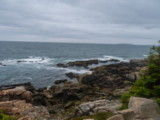 Fototapeta na wymiar Acadia National Park shoreline