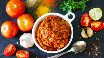 Tomato rice or Tomato pickle