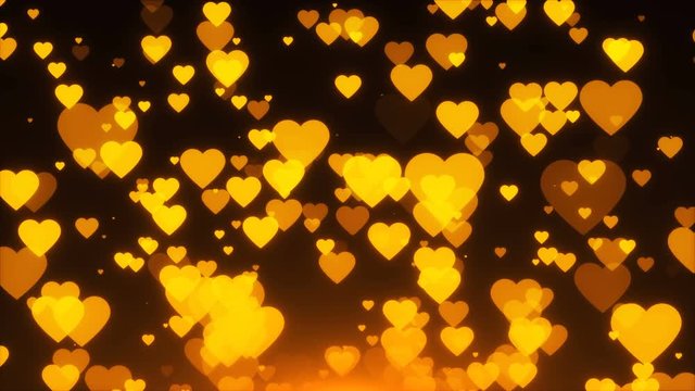 Many gold crosses are in space, 3d rendering background, golden explosion of particles, computer generated backdrop