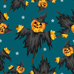 Halloween seamless pattern.