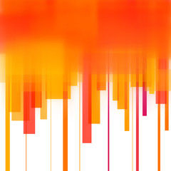 Vector background with orange blurred lines