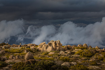 Sunset over Mount Wellington, Hobart Tasmania