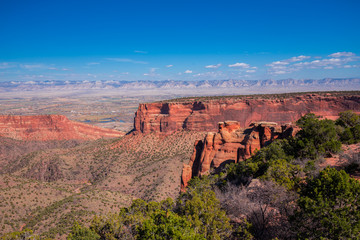 Colorado National Monument. National park in the Mesa County, Colorado. USA.