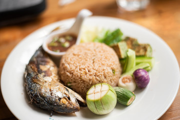 Rice with Chili Paste , Thai food