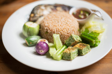 Rice with Chili Paste , Thai food