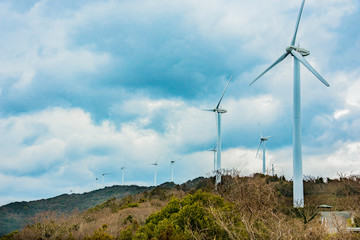 愛媛県・佐多岬の風力発電