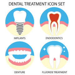 tooth icon set