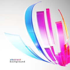 kolorowe wstęgi tło wektor © Rzoog