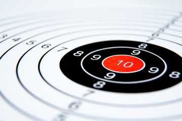 Target Close-Up, Business Success, Goal Concept.