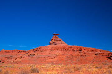 Mexican Hat Rock Formation. Utah. USA